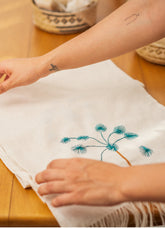 Camino de mesa palmera